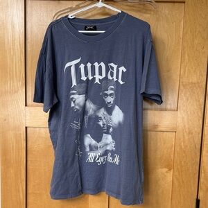 2PAC Tupac all eyes on me Men's graphic T-Shirt - gray medium